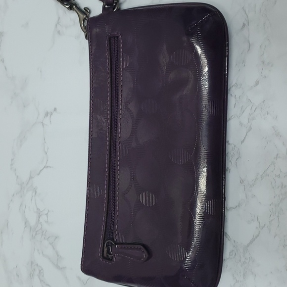 Coach Wristlet in Dark Purple - Picture 4 of 13